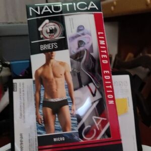 Nautica Men's Limited Edition Briefs - Black and White